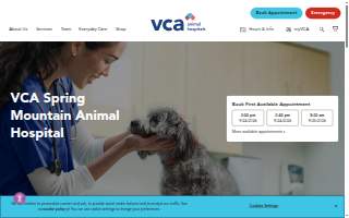 VCA Spring Mountain Animal Hospital website