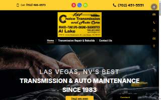 1st Choice Transmission of Summerlin South website