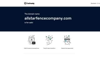All-Star Fence Company website