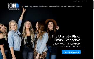 BoothNV Photo Booth Rentals website