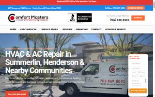 Comfort Masters Company website