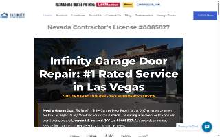 Infinity Garage Door Repair of Summerlin South website
