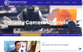 Security Camera Las Vegas of Sun Valley website