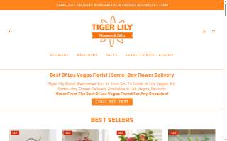 Tiger Lily Floral Henderson website