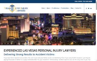 Vegas Auto Injury Lawyers website