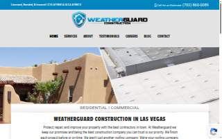 Weatherguard Construction website