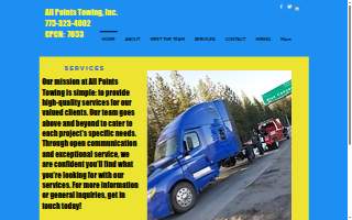 All Points Towing of Sun Valley website