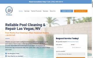 JNJ Pools of Sun Valley website