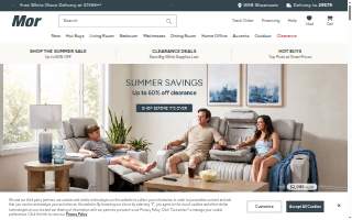 Mor Furniture for Less of Sun Valley website