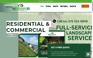 Navarro Landscaping website