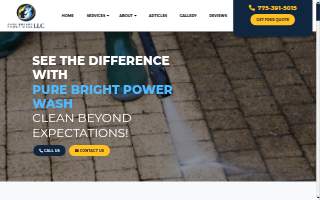 Pure Bright Power Wash website