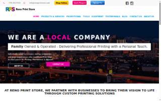 Reno Print Store of Sun Valley website
