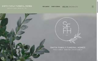 Smith Family Funeral Home website