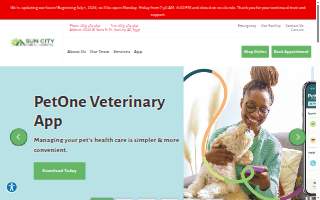 Sun City Animal Hospital of Sun Valley website