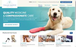 Valley Ranch Animal Hospital of Sun Valley website