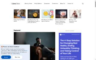 Calm Clinic website