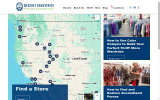 Deseret Industries Thrift Store & Donation Center of Sunrise Manor website