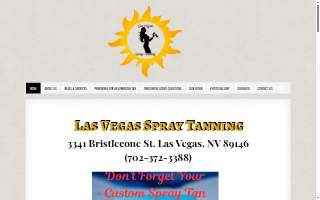Las Vegas Spray Tanning website