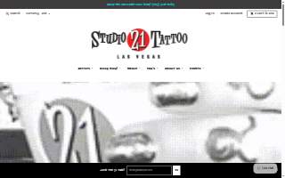 Studio 21 Tattoo Gallery of Sunrise Manor website