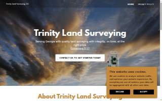 Trinity Land Surveying website