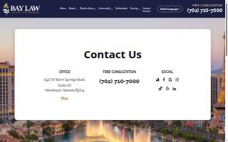 Bay Law Injury Attorneys | Personal Injury Lawyer Henderson website