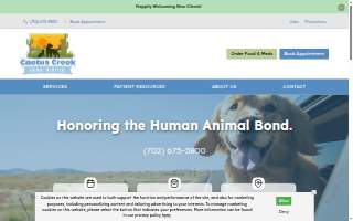 Cactus Creek Animal Hospital website