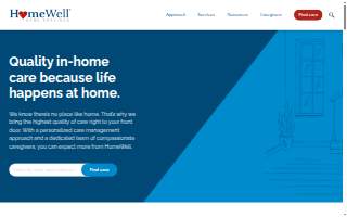 HomeWell Care Services of Whitney website