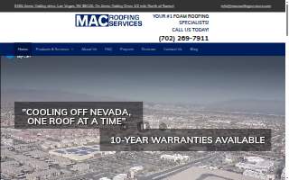 Mac Roofing Services website