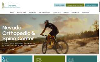 Nevada Orthopedic & Spine Center of Whitney website