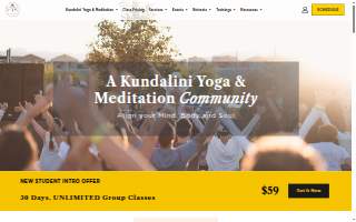 RYK Yoga and Meditation Center of Whitney website