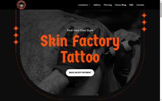 Skin Factory Tattoo & Body Piercing of Whitney website