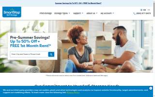 SmartStop Self Storage of Romeoville website