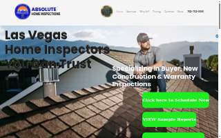 Absolute Home Inspections of Winchester website