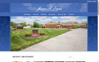 Davis Funeral Home & Memorial Park of Winchester website