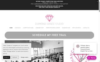 Diamond Dance Studio website