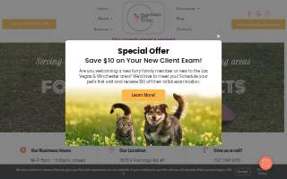 Flamingo Pet Clinic website