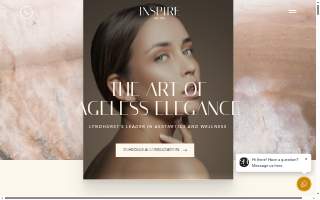 Inspire Med Spa & Aesthetics website