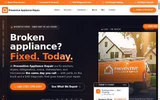 Preventive Appliance Repair website