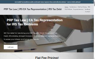 PRP Tax Law | A Tax Representation Firm of Winchester website