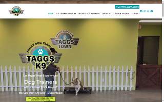 Taggs K9 Dog Training of Winchester website