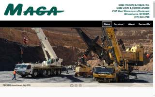 Maga Trucking & Repair, Inc. website