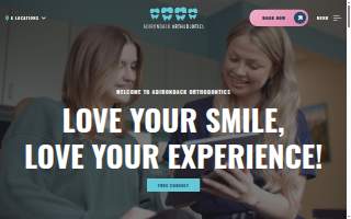 Adirondack Orthodontics of Albany website