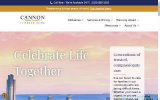 Cannon Funeral Home website