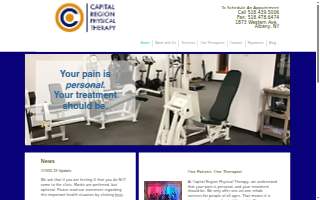 Capital Region Physical Therapy website
