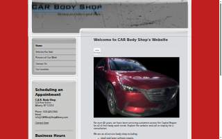 CAR Body Shop website