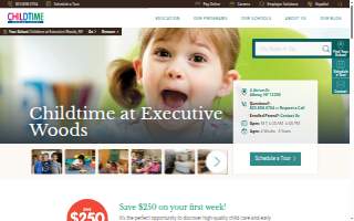 Childtime at Executive Woods website