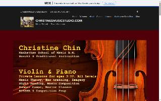 Christines Music Studio Violin and Piano Lessons website