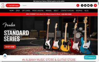 Hilton Music Center Inc. - Music School Albany website