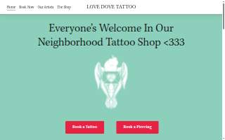 Love Dove Tattoo website