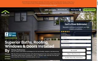 ProEdge Remodeling of Albany website